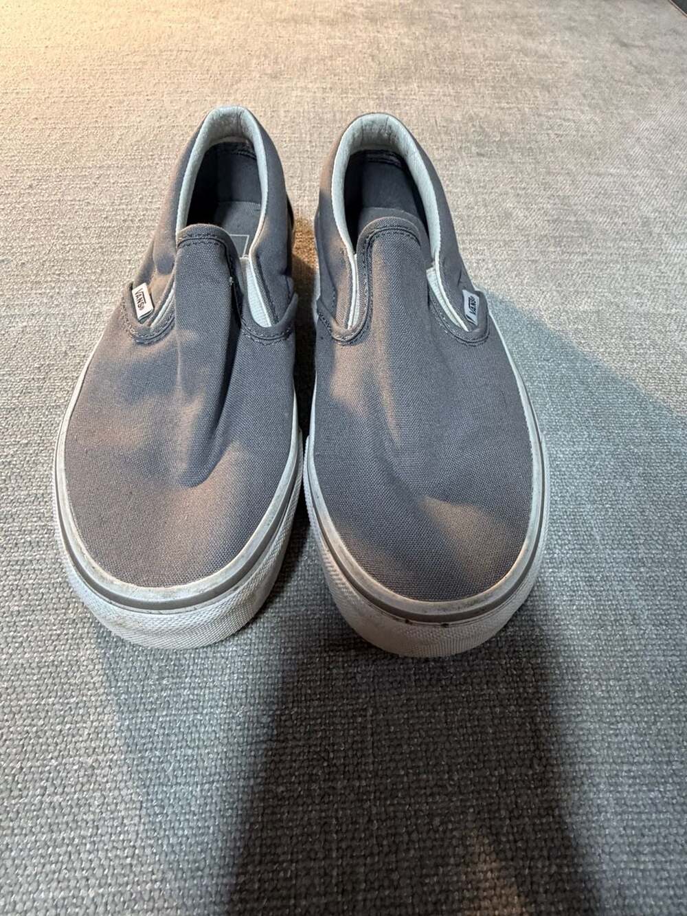 Vans Classic Slip-On Size Men 5.5 / Women 7 Gray Canvas Shoes